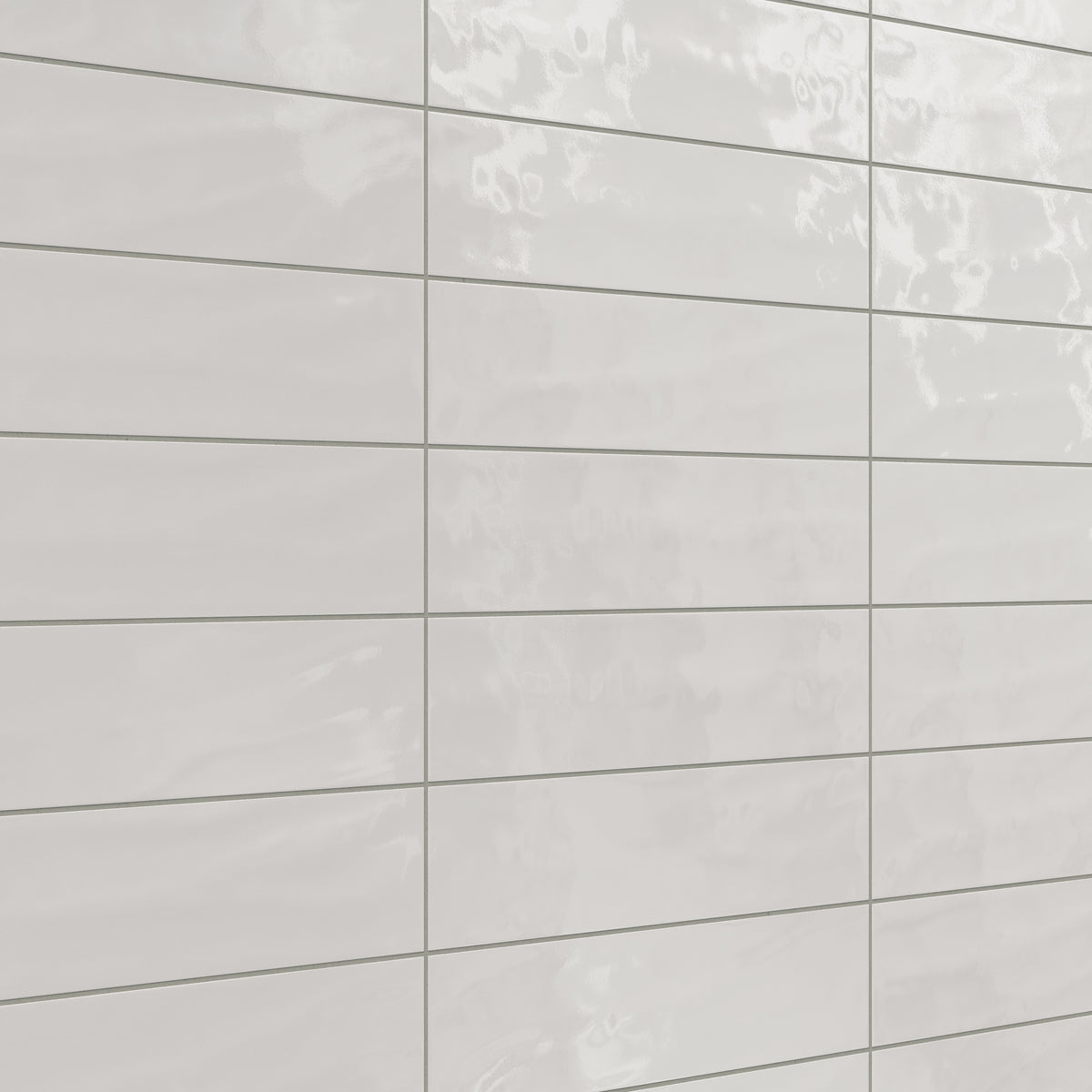 Palmer 6 x 24 Glossy Porcelain Tile in Bianco