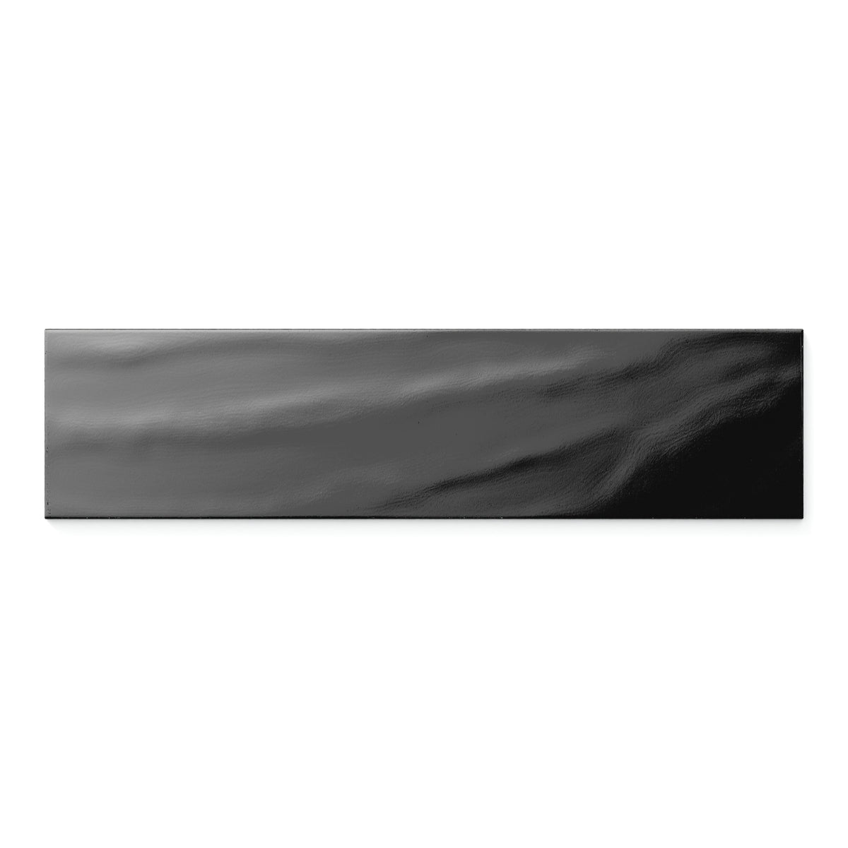 Palmer 6 x 24 Glossy Porcelain Tile in Nero