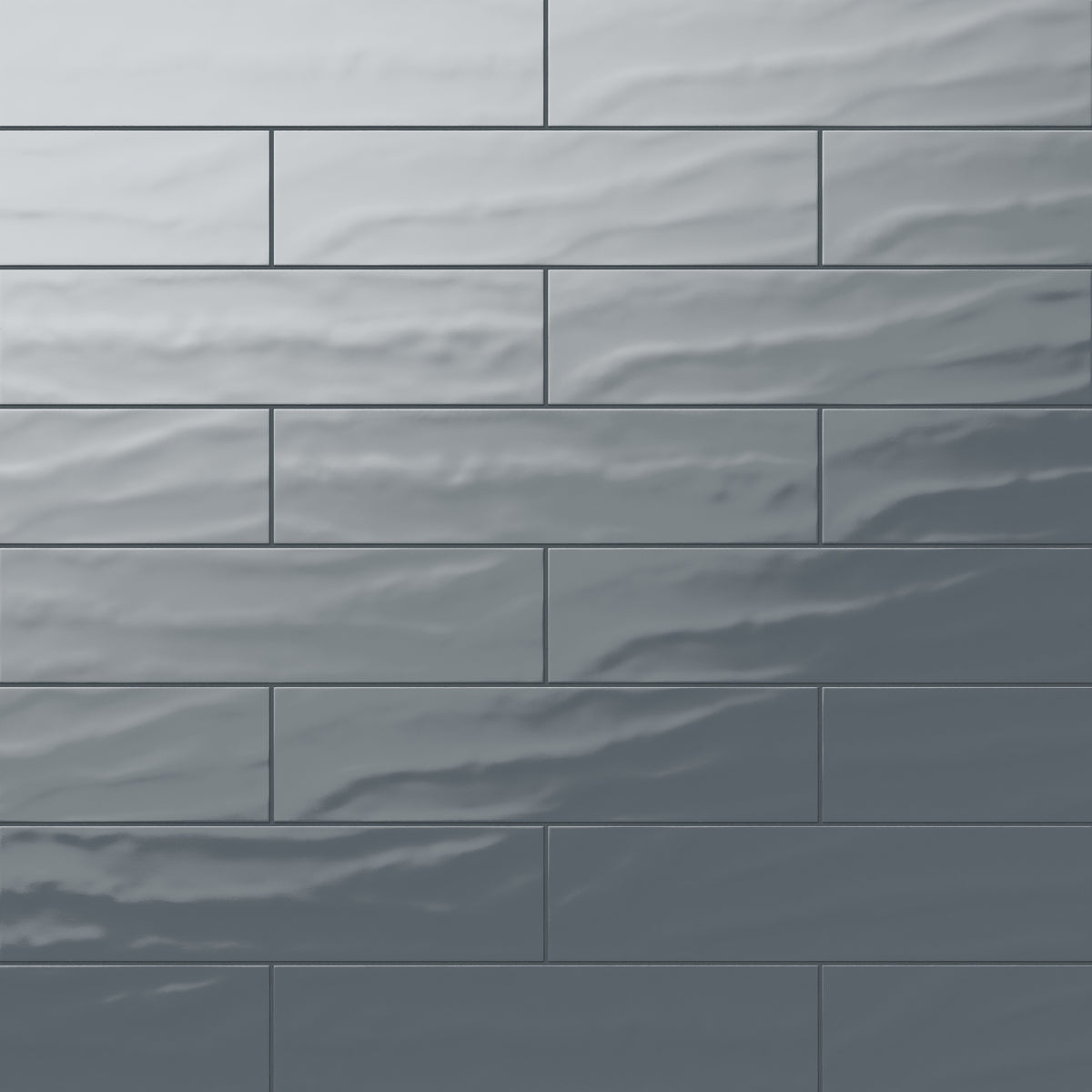 Palmer 6 x 24 Glossy Porcelain Tile in Blue Grey