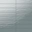 Palmer 6x24 glossy porcelain tile in Eucalyptus, showcasing a wavy textured surface and a rich greenish hue.
