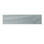 Palmer 6x24 eucalyptus glossy porcelain bullnose tile, featuring a soft green hue and sleek edges for a polished and seamless finish.