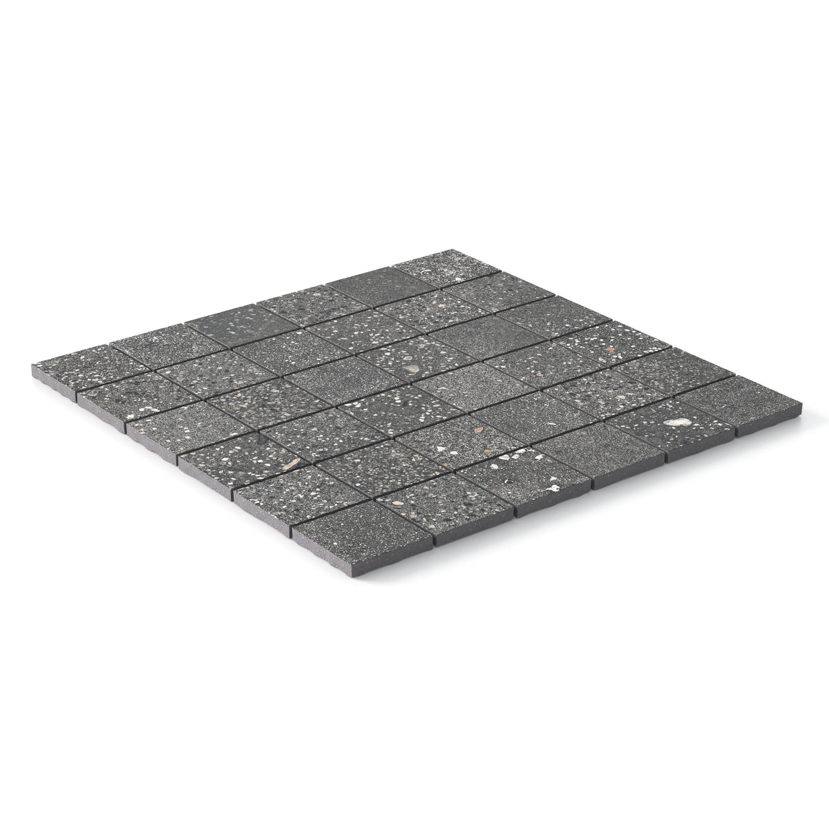 Sloane 2 x 2 Matte Porcelain Mosaic Tile in Charcoal