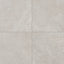 Close-up view of Adeline Taupe 24x24 matte tiles, showcasing their subtle texture and warm taupe shade.