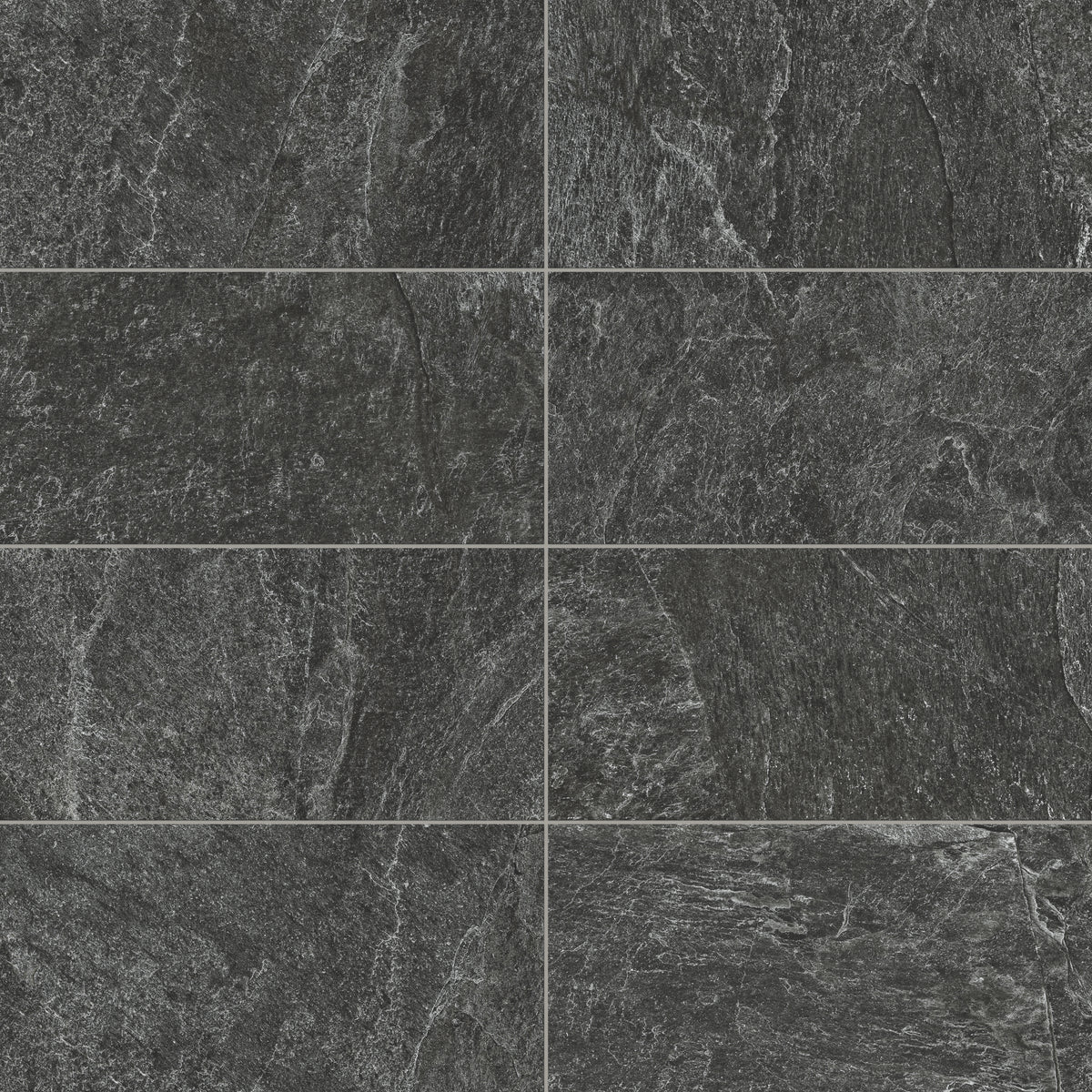 Dawson 12 x 24 Matte Porcelain Tile in Charcoal