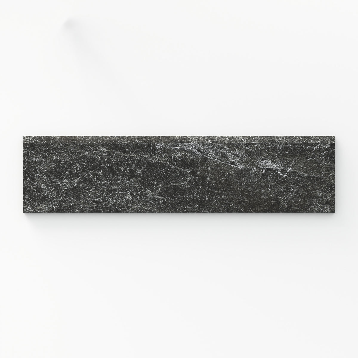 Dawson 3 x 12 Matte Porcelain Bullnose Tile in Charcoal