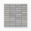 Matte porcelain mosaic tiles in a sleek ash gray tone, featuring a 1x3 vein-cut design, ideal for adding texture and modern elegance to interiors.