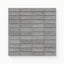 Matte porcelain mosaic tiles in a refined dark gray hue, showcasing a 1x3 vein-cut design, perfect for adding modern texture to any space.