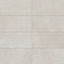 Soft 12x24 matte porcelain tile in a warm beige hue with cross-cut details, creating a natural stone-inspired aesthetic ideal for timeless interiors.