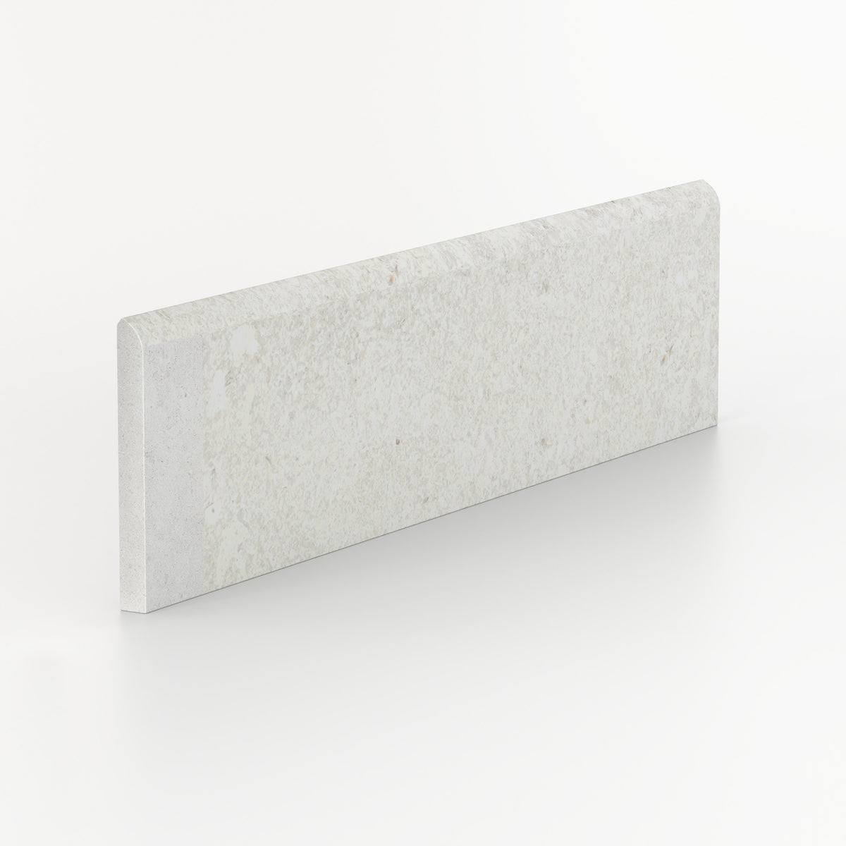 Tatum 3 x 12 Matte Porcelain Bullnose Tile in Cross-Cut Straw
