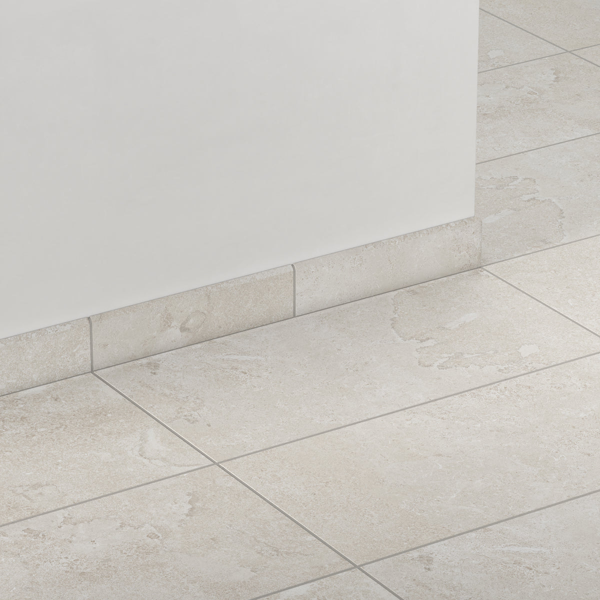 Tatum 3 x 12 Matte Porcelain Bullnose Tile in Cross-Cut Sand