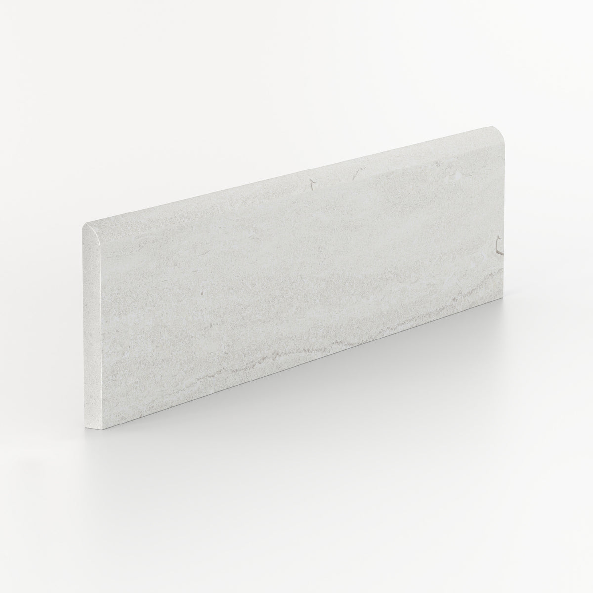 Tatum 3 x 12 Matte Porcelain Bullnose Tile in Vein-Cut Straw