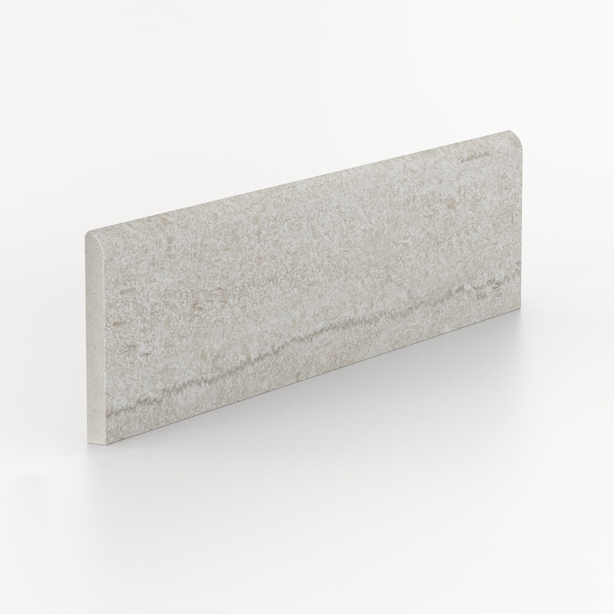 Tatum 3 x 12 Matte Porcelain Bullnose Tile in Vein-Cut Sand