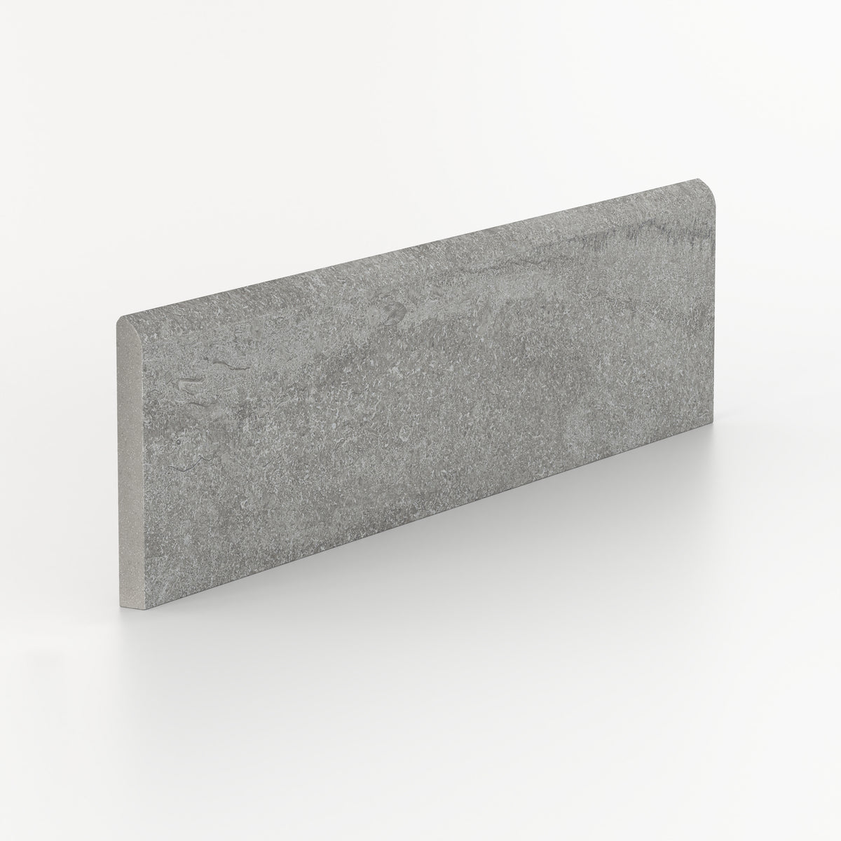 Tatum 3 x 12 Matte Porcelain Bullnose Tile in Vein-Cut Ash