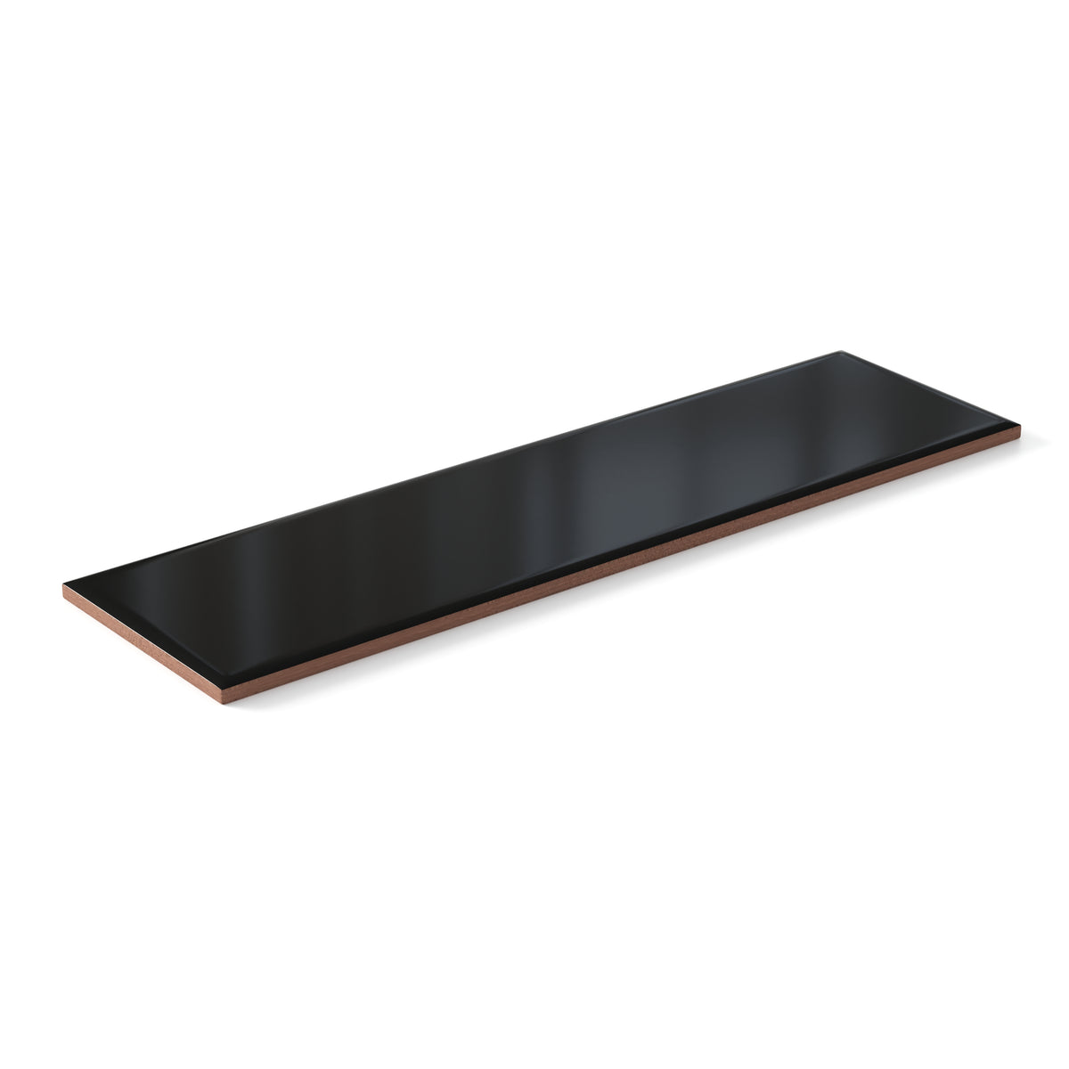 Polly 3 x 10 Satin Ceramic Tile in Black