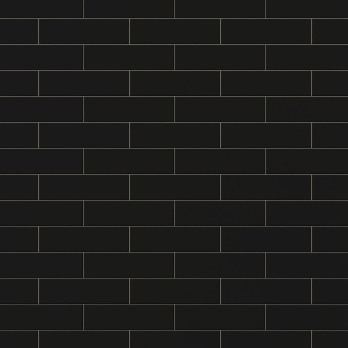 Polly 3 x 10 Satin Ceramic Tile in Black