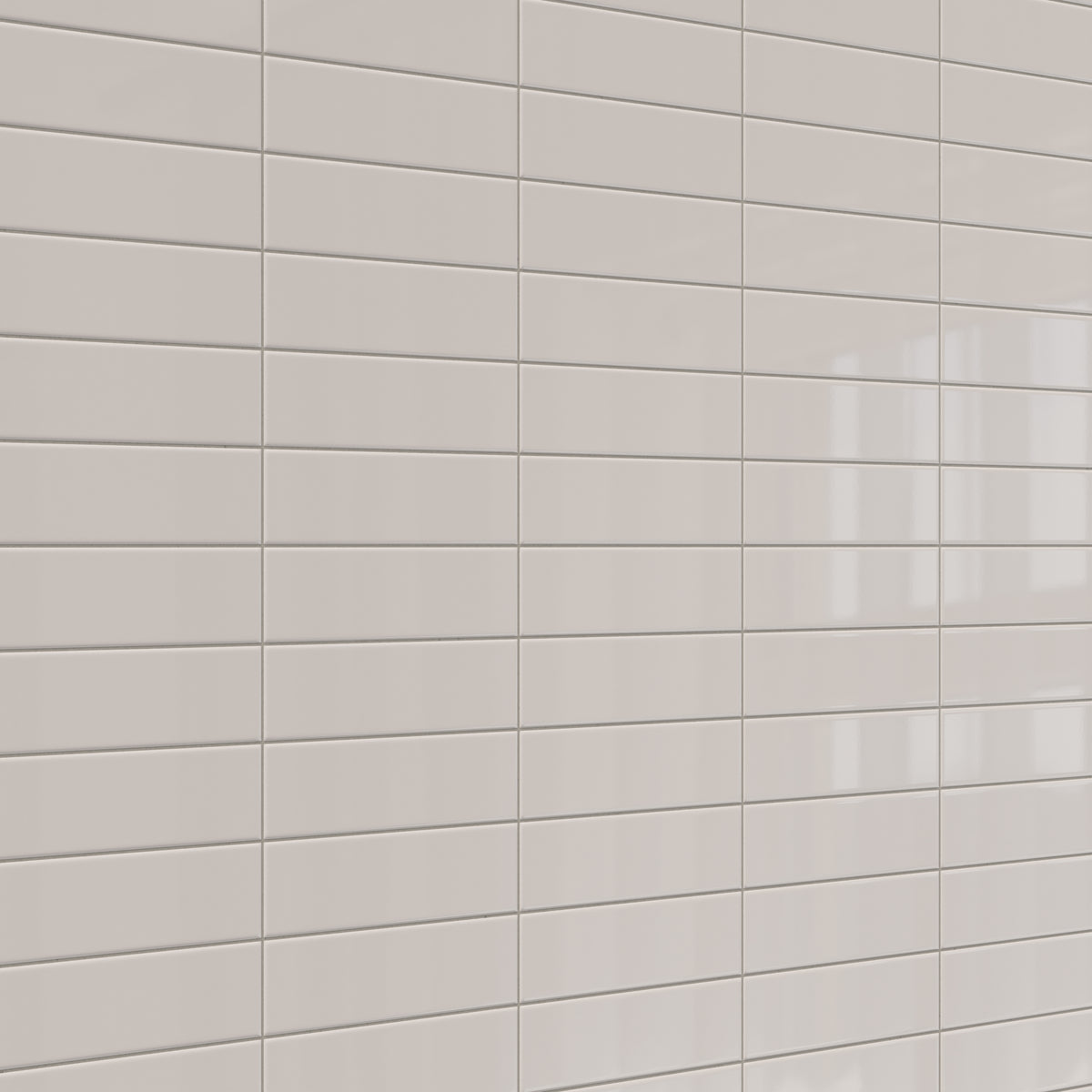 Polly 3 x 10 Glossy Ceramic Tile in Beige