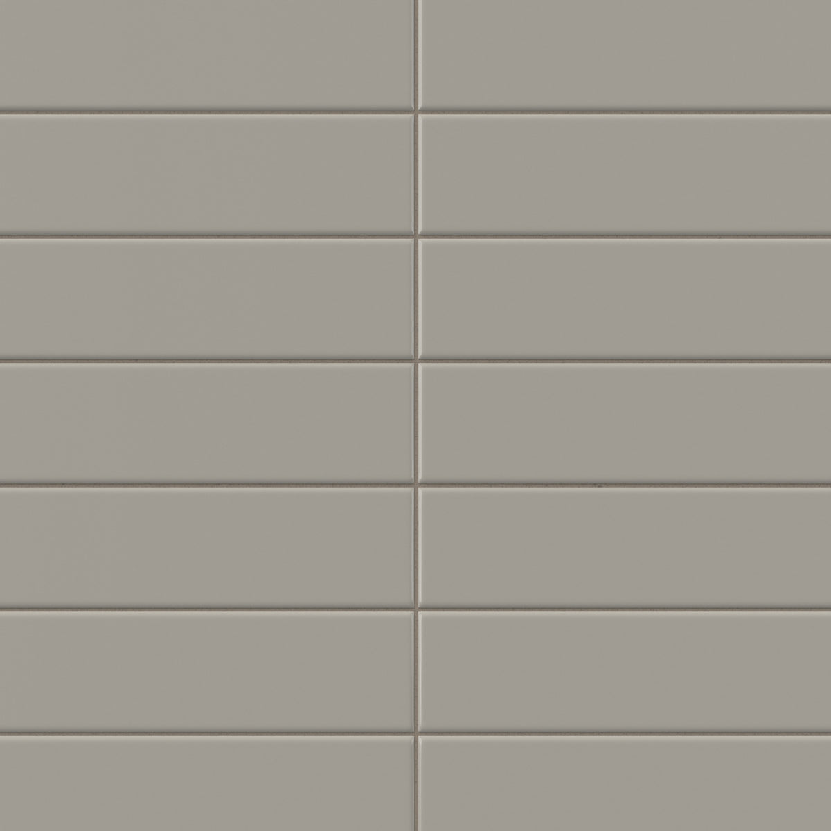 Polly 3 x 10 Satin Ceramic Tile in Grey