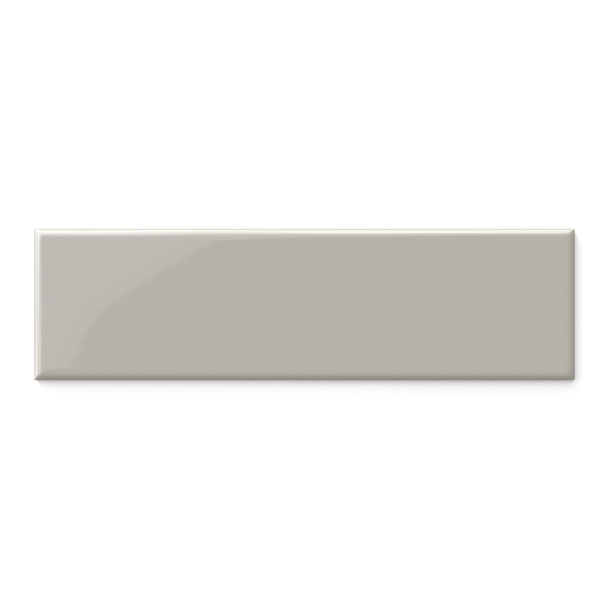 Polly 3 x 10 Glossy Ceramic Tile in Grey