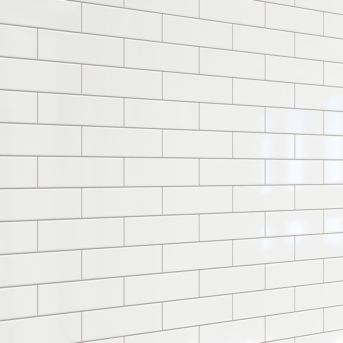 Polly 3 x 10 Satin Ceramic Tile in White