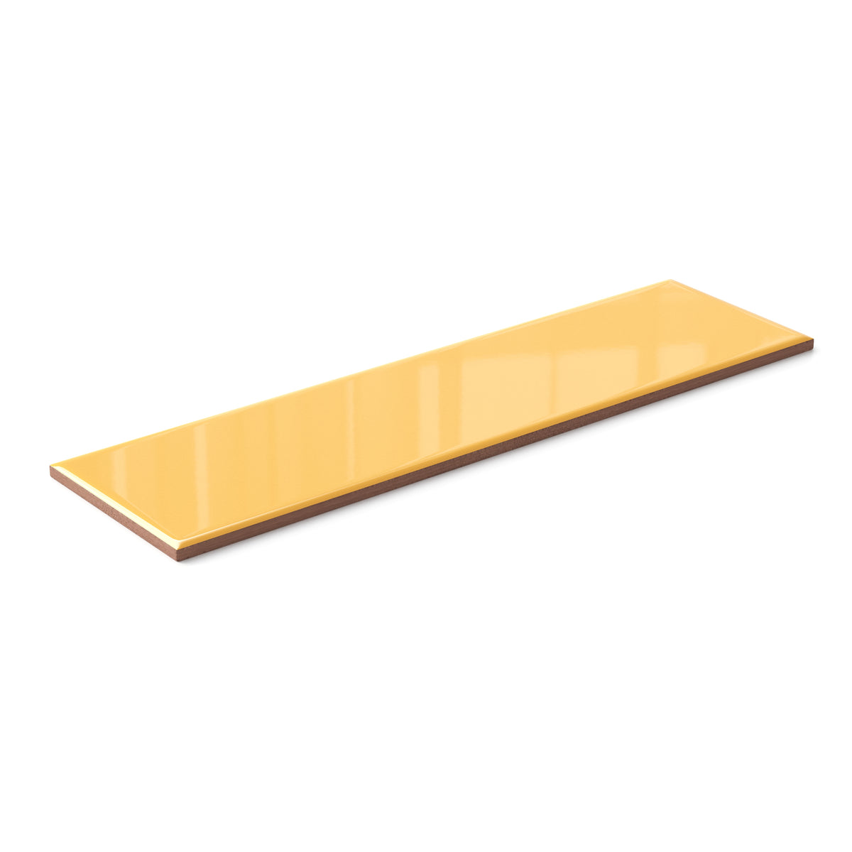 Polly 3 x 10 Glossy Ceramic Tile in Yellow