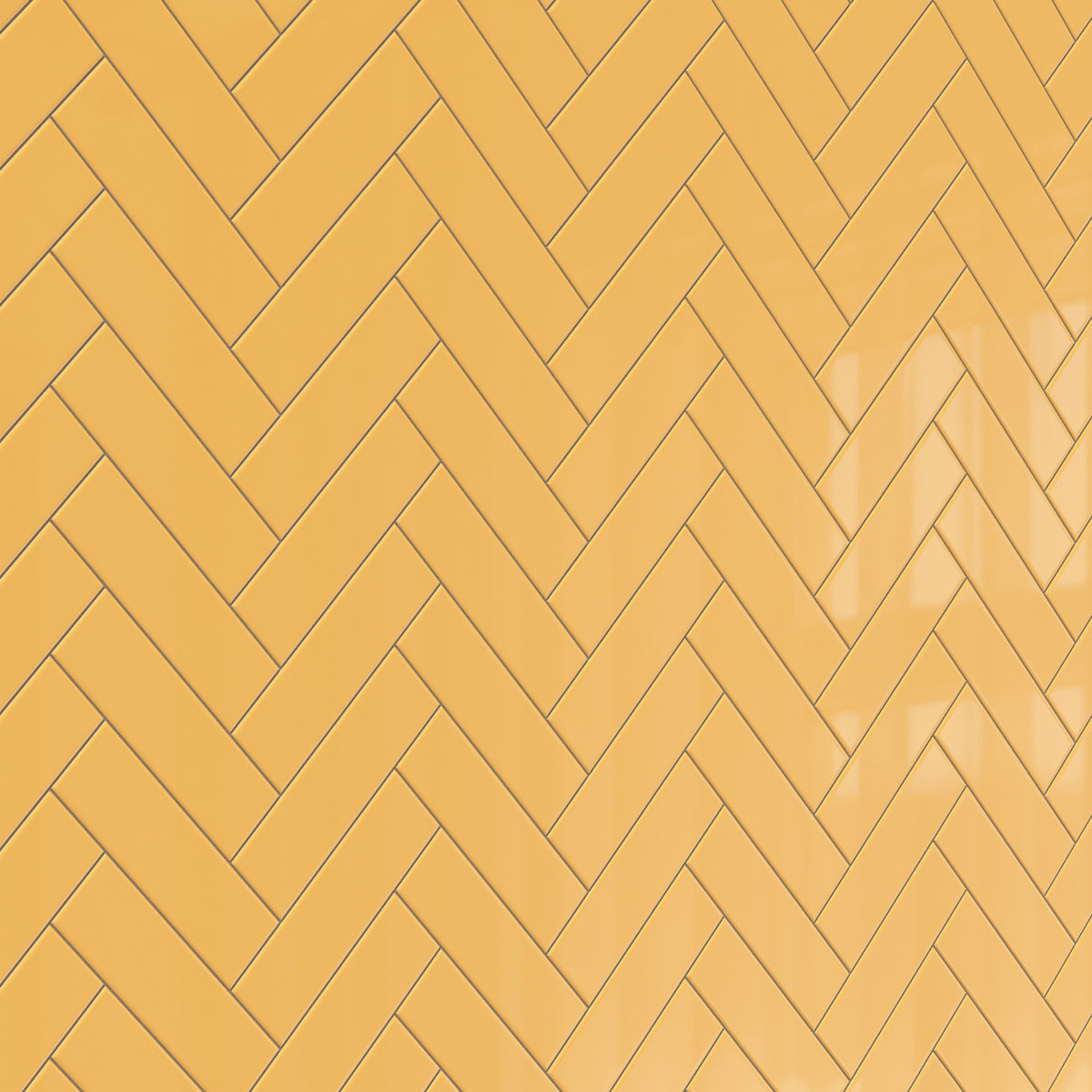 Polly 3 x 10 Glossy Ceramic Tile in Yellow
