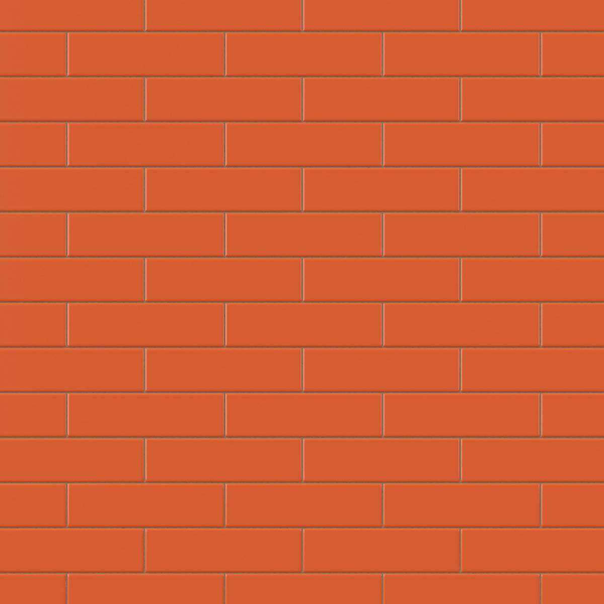 Polly 3 x 10 Glossy Ceramic Tile in Orange