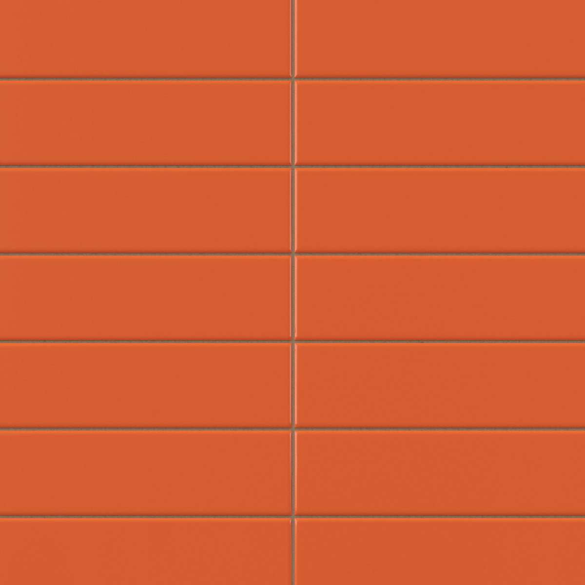 Polly 3 x 10 Glossy Ceramic Tile in Orange