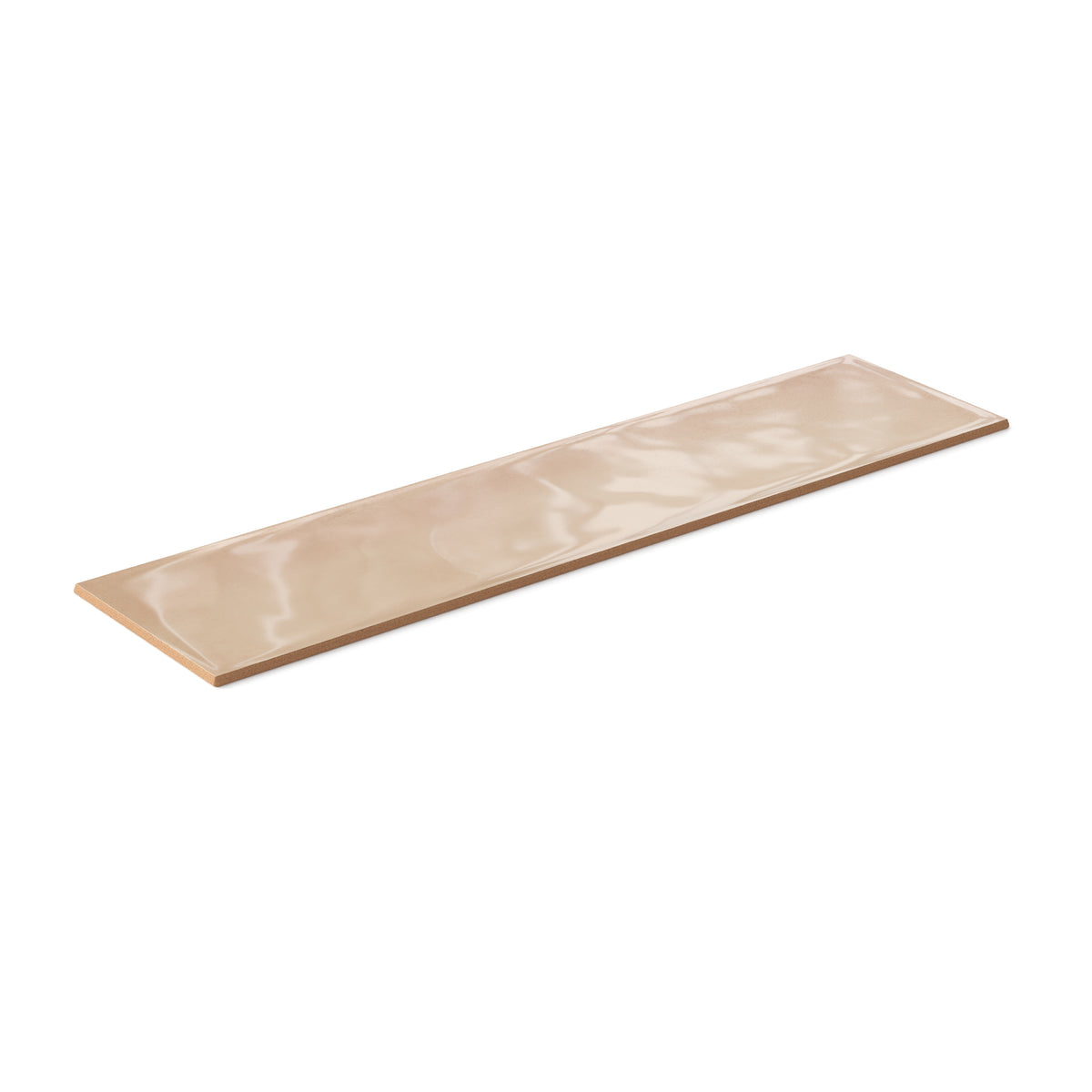 Olivia 4 x 16 Glossy Ceramic Tile in Cotto