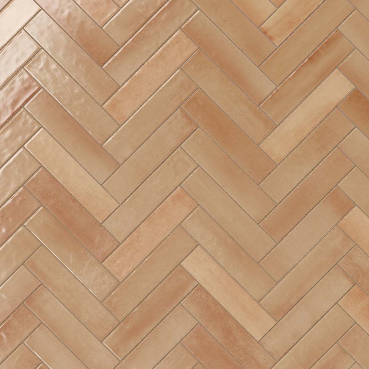 Olivia 4 x 16 Glossy Ceramic Tile in Cotto