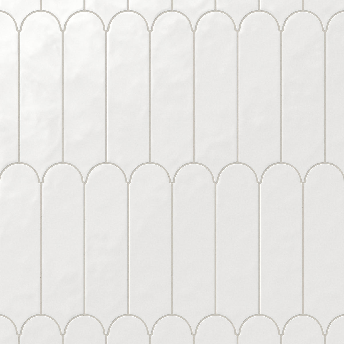 With a subtle sheen, the 3x12 glossy white fishscale tiles exude a refined, timeless charm, making them perfect for bright, elegant interior designs that stand the test of time.