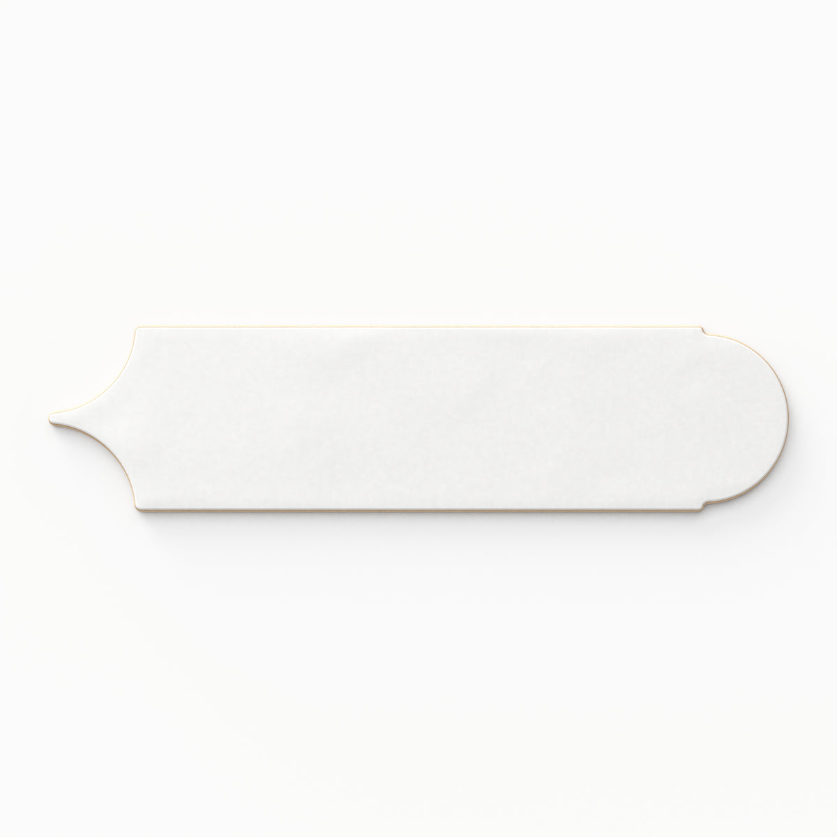 Sarina 3 x 12 Matte Ceramic Fishscale Tile in White Ice