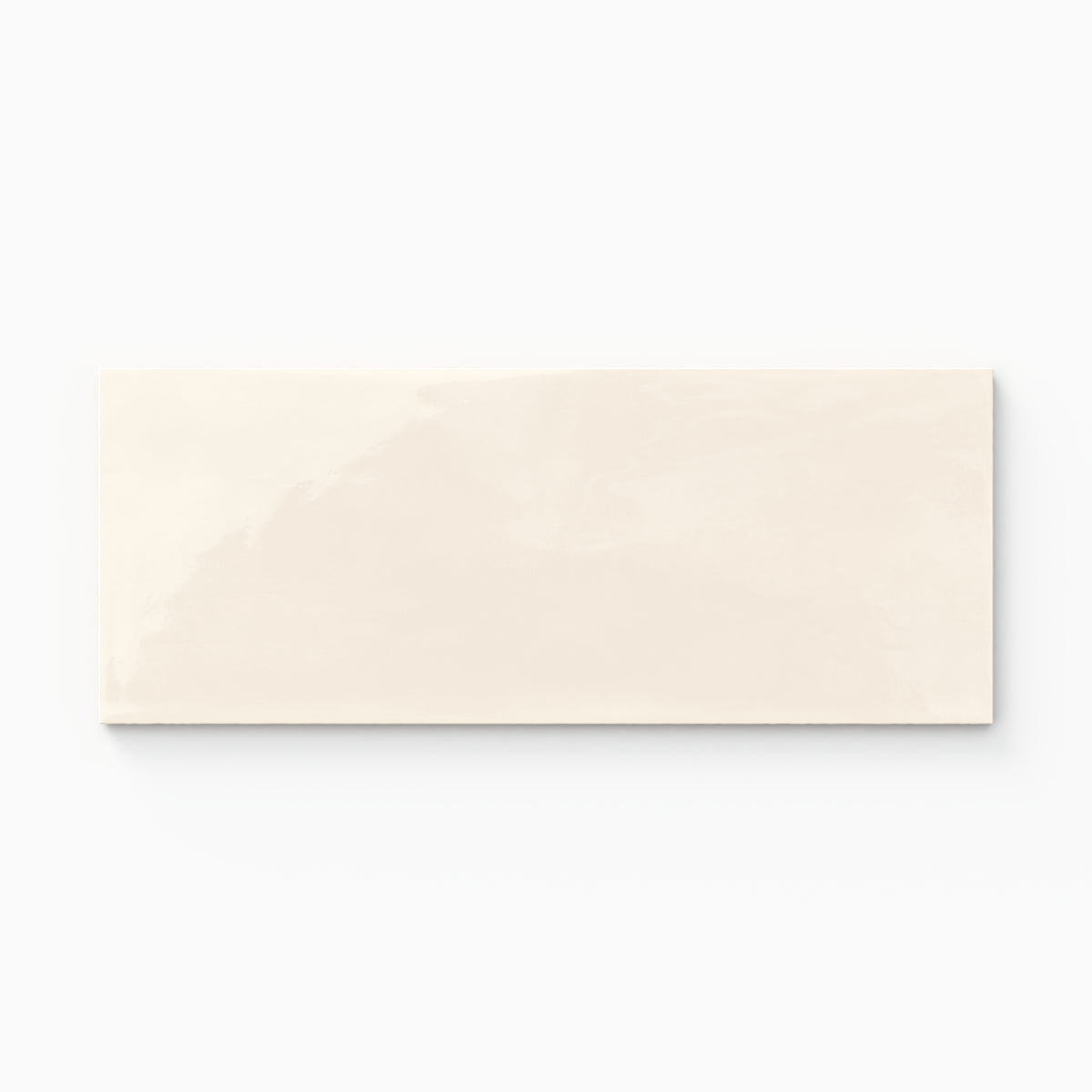 Josie 4 x 10 Glossy Ceramic Tile in Cream