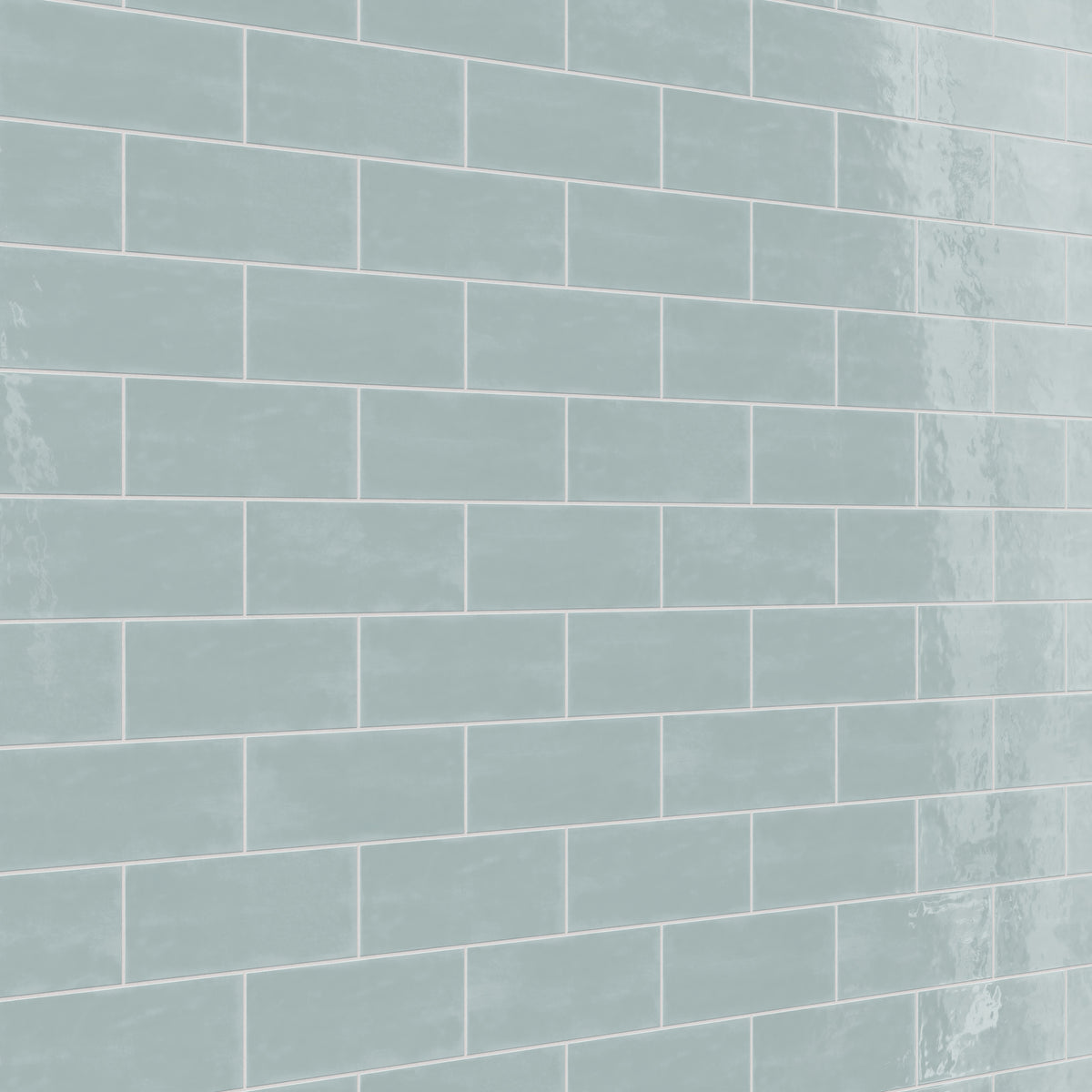 Josie 4 x 10 Glossy Ceramic Tile in Sky