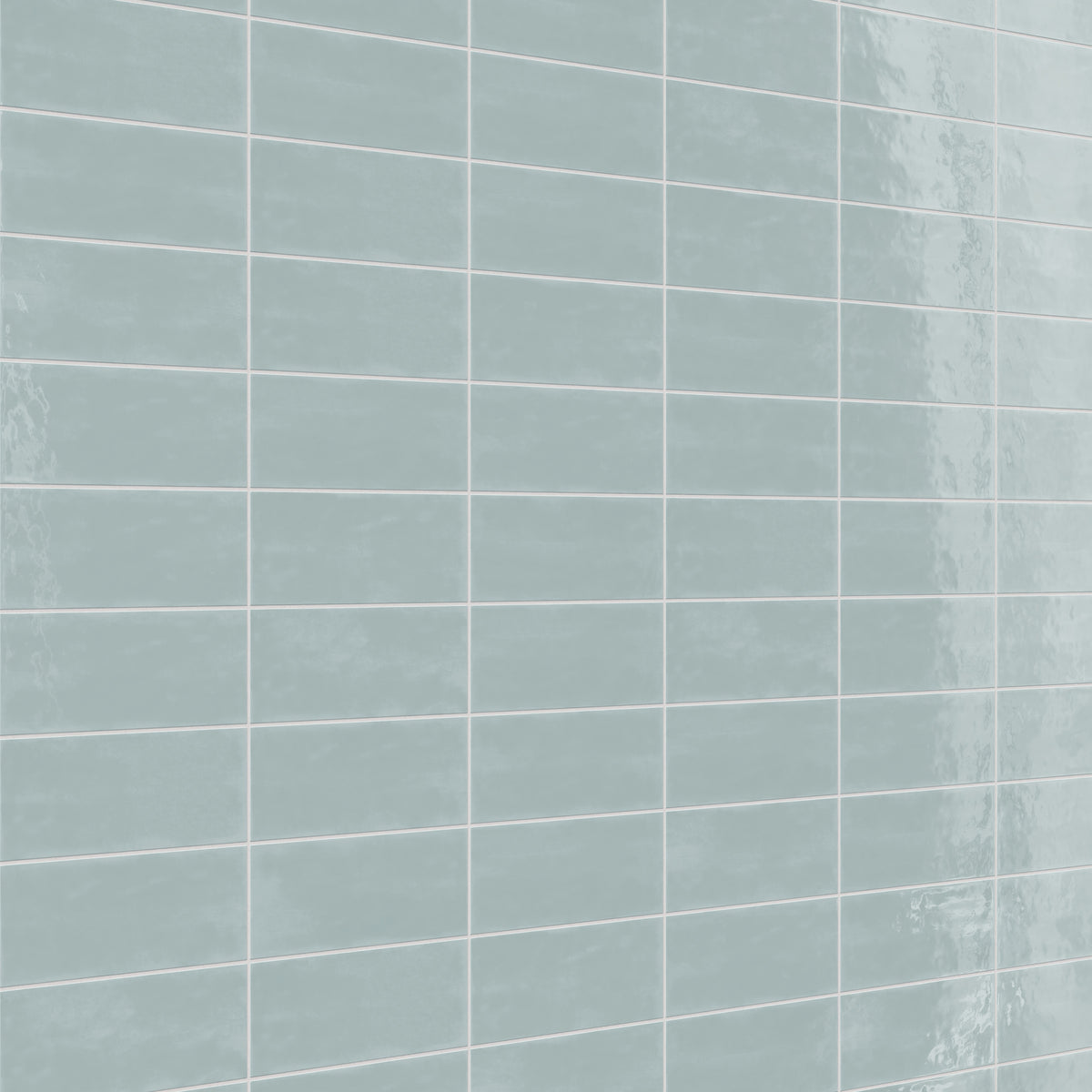 Josie 4 x 10 Glossy Ceramic Tile in Sky