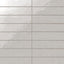 Josie 3 x 12 Crackled Ceramic Tile in Tender Gray