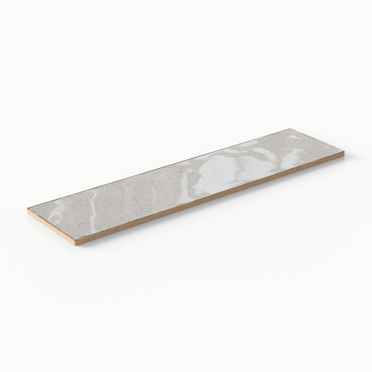 Josie 3 x 12 Crackled Ceramic Tile in Tender Gray
