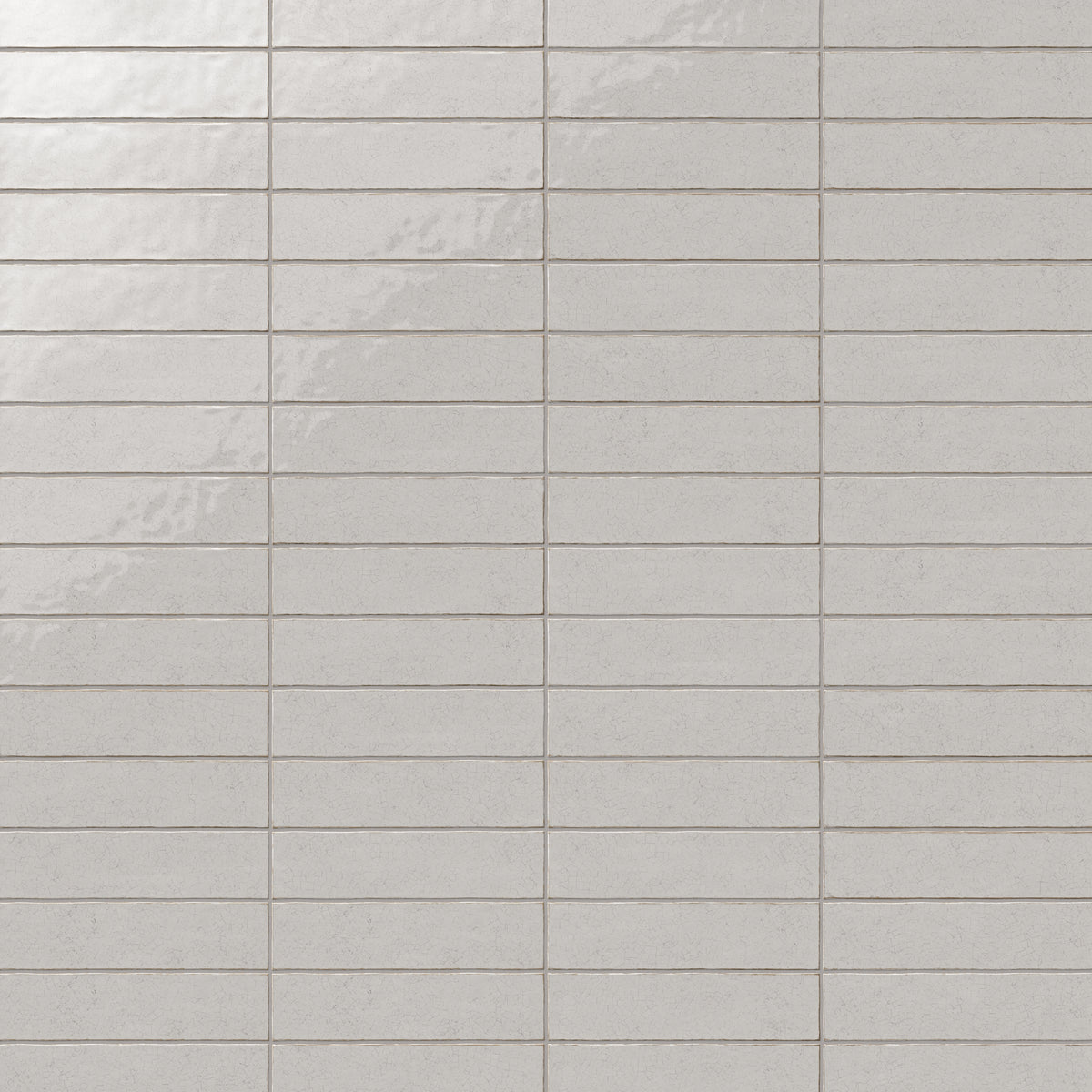 Josie 3 x 12 Crackled Ceramic Tile in Tender Gray
