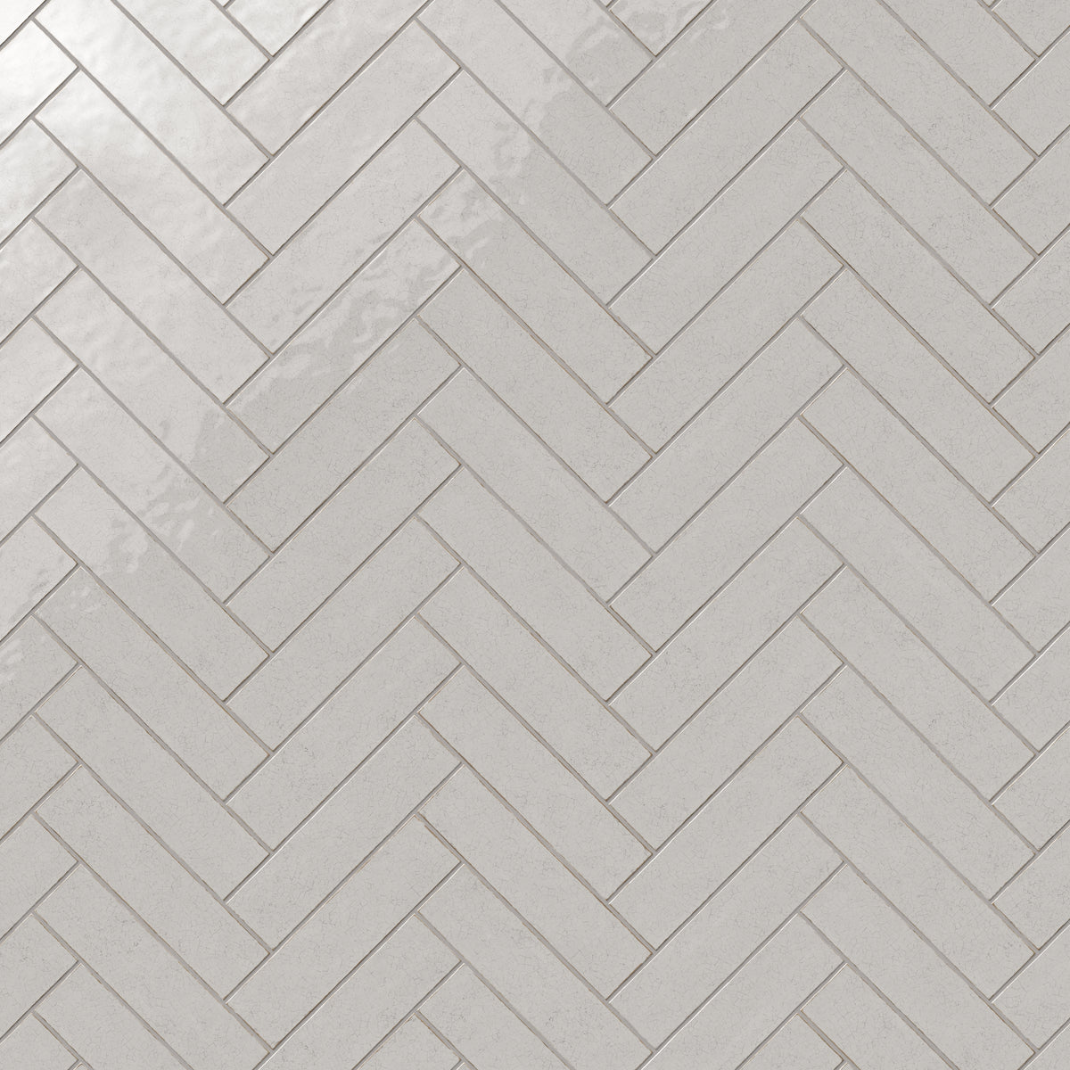 Josie 3 x 12 Crackled Ceramic Tile in Tender Gray