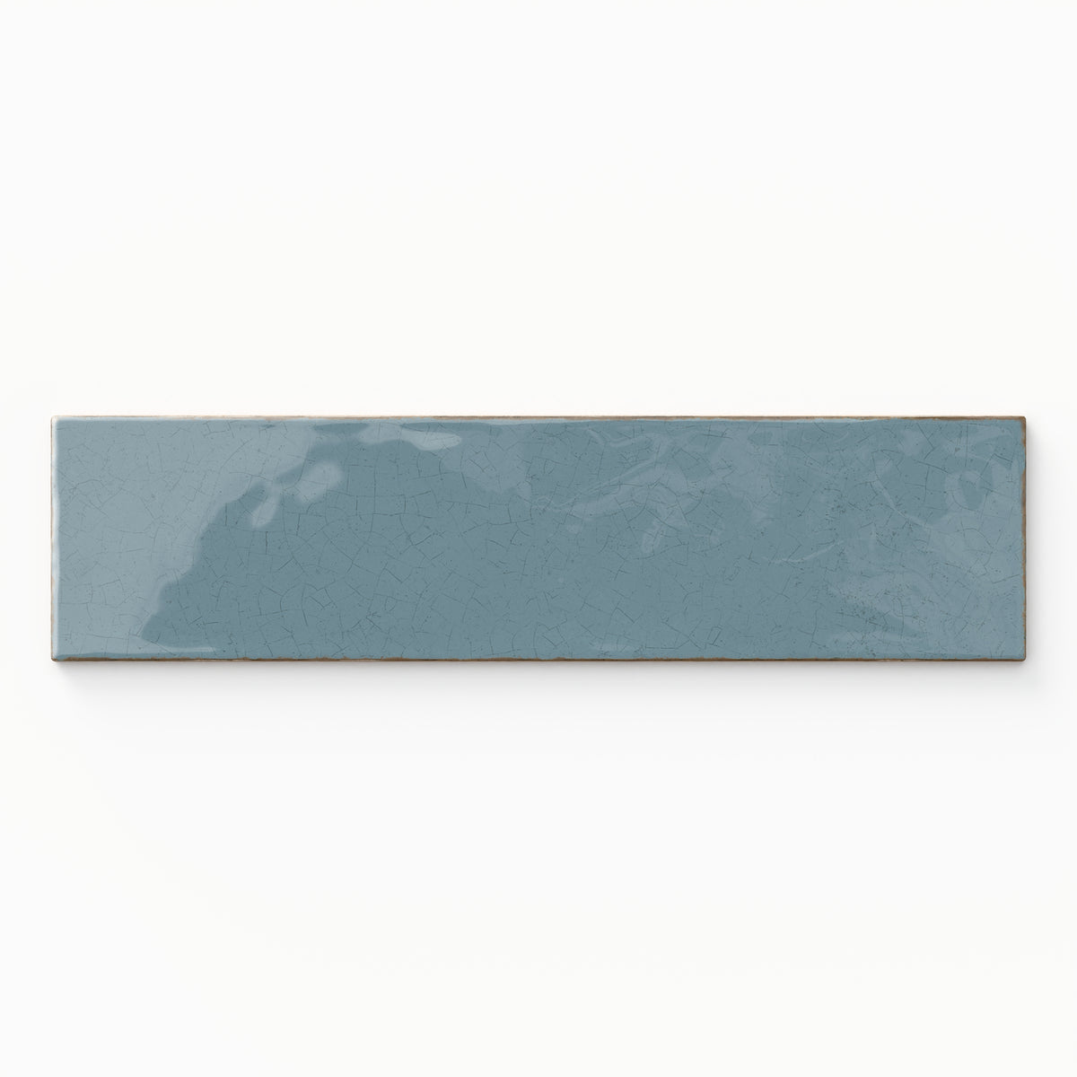 Josie 3 x 12 Crackled Ceramic Tile in Ocean