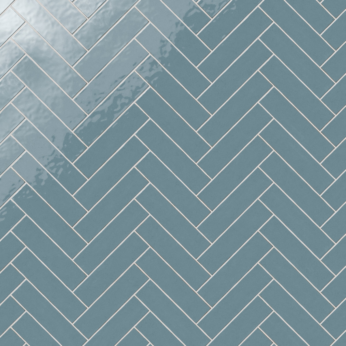 Josie 3 x 12 Crackled Ceramic Tile in Ocean