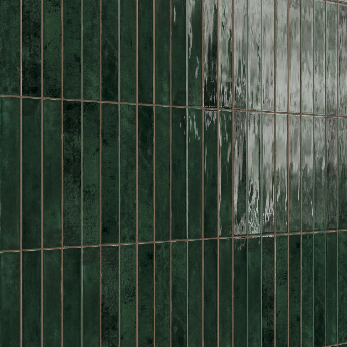 Jaden 2.5 x 16 Glossy Ceramic Tile in Hunter