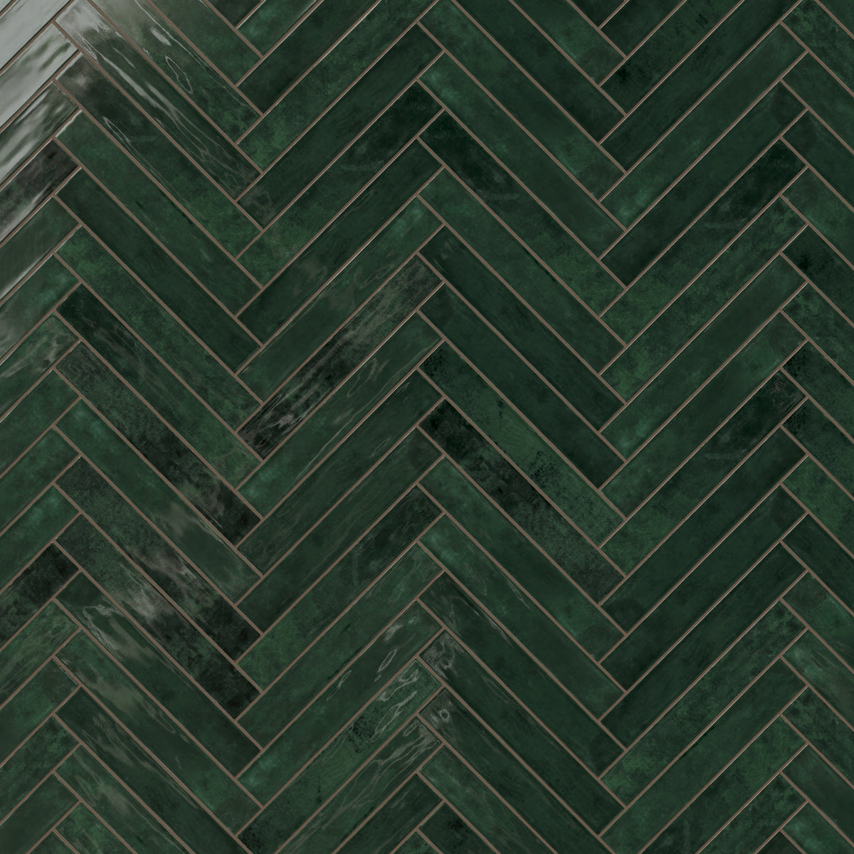 Jaden 2.5 x 16 Glossy Ceramic Tile in Hunter