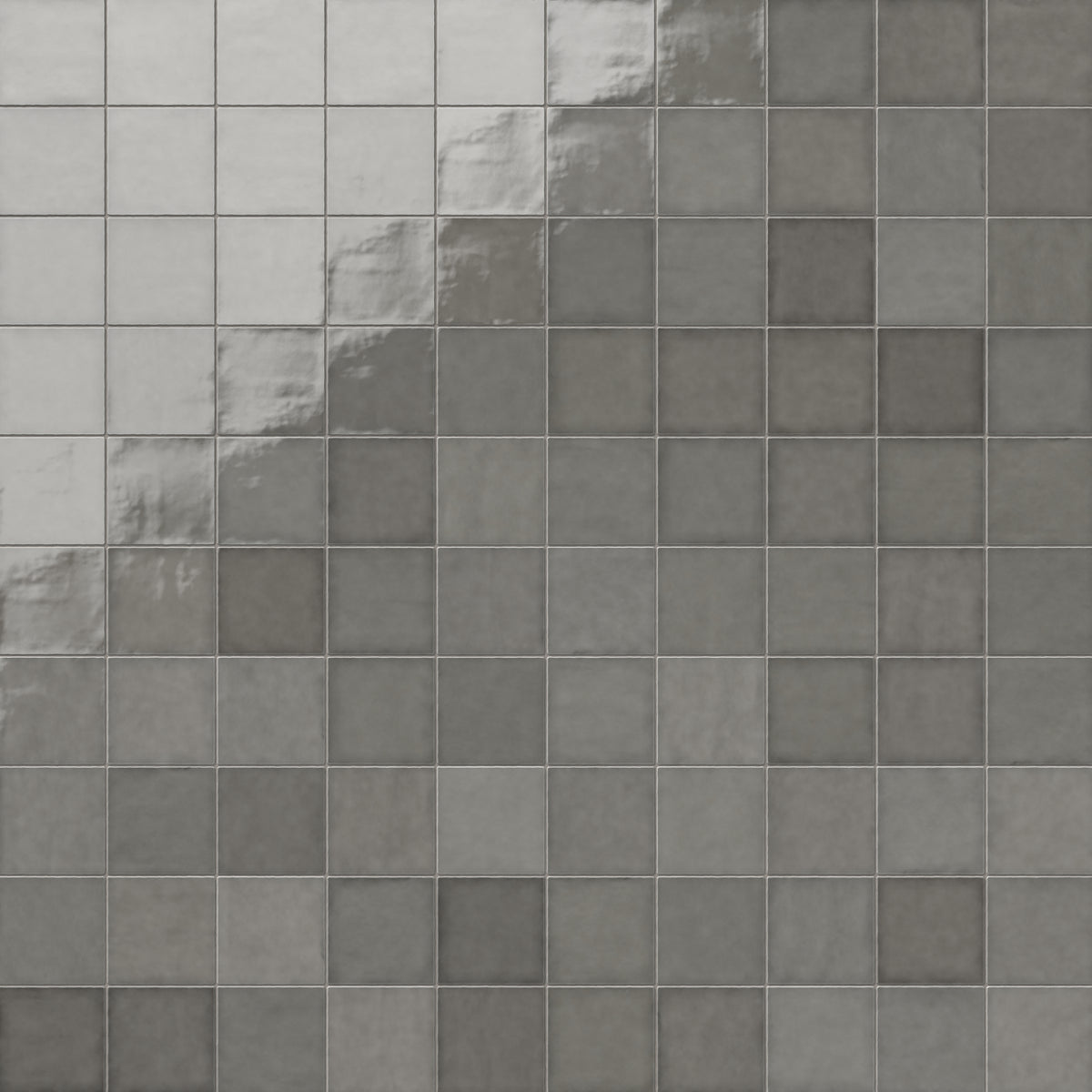 Mikayla 5 x 5 Glossy Ceramic Tile in Gris