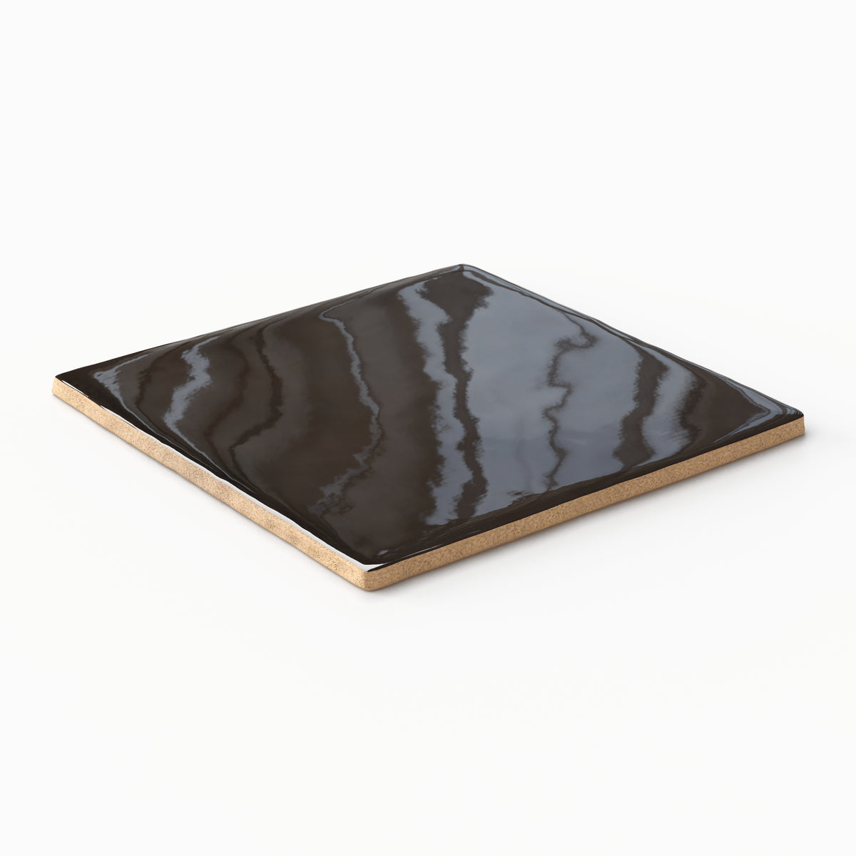 Mikayla 5 x 5 Glossy Ceramic Tile in Espresso