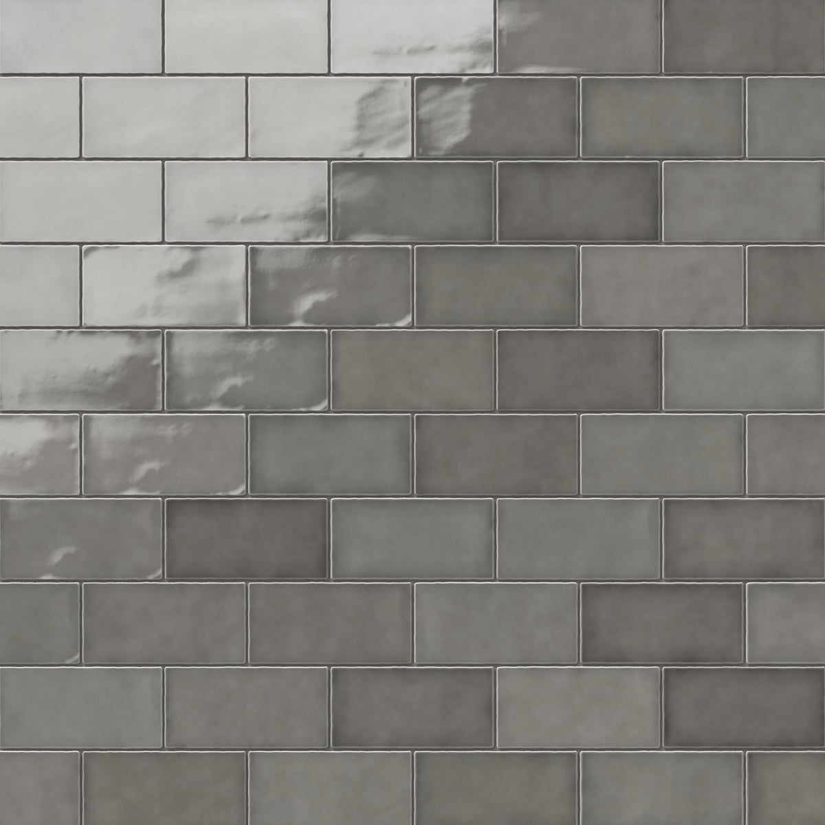 Mikayla 2.5 x 5 Glossy Ceramic Tile in Gris