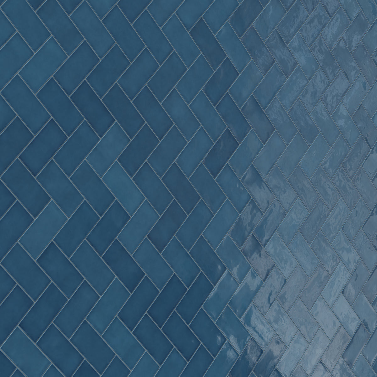 Mikayla 2.5 x 5 Glossy Ceramic Tile in Cerulean