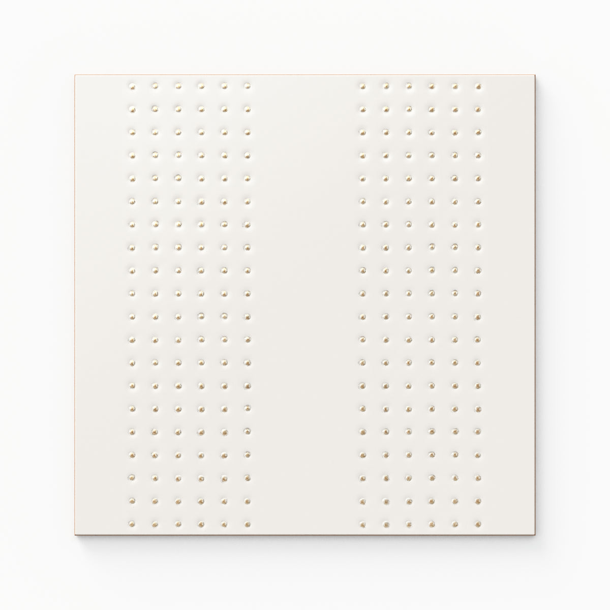 Kira 12 x 12 Satin Ceramic Tile in Striped Dots White