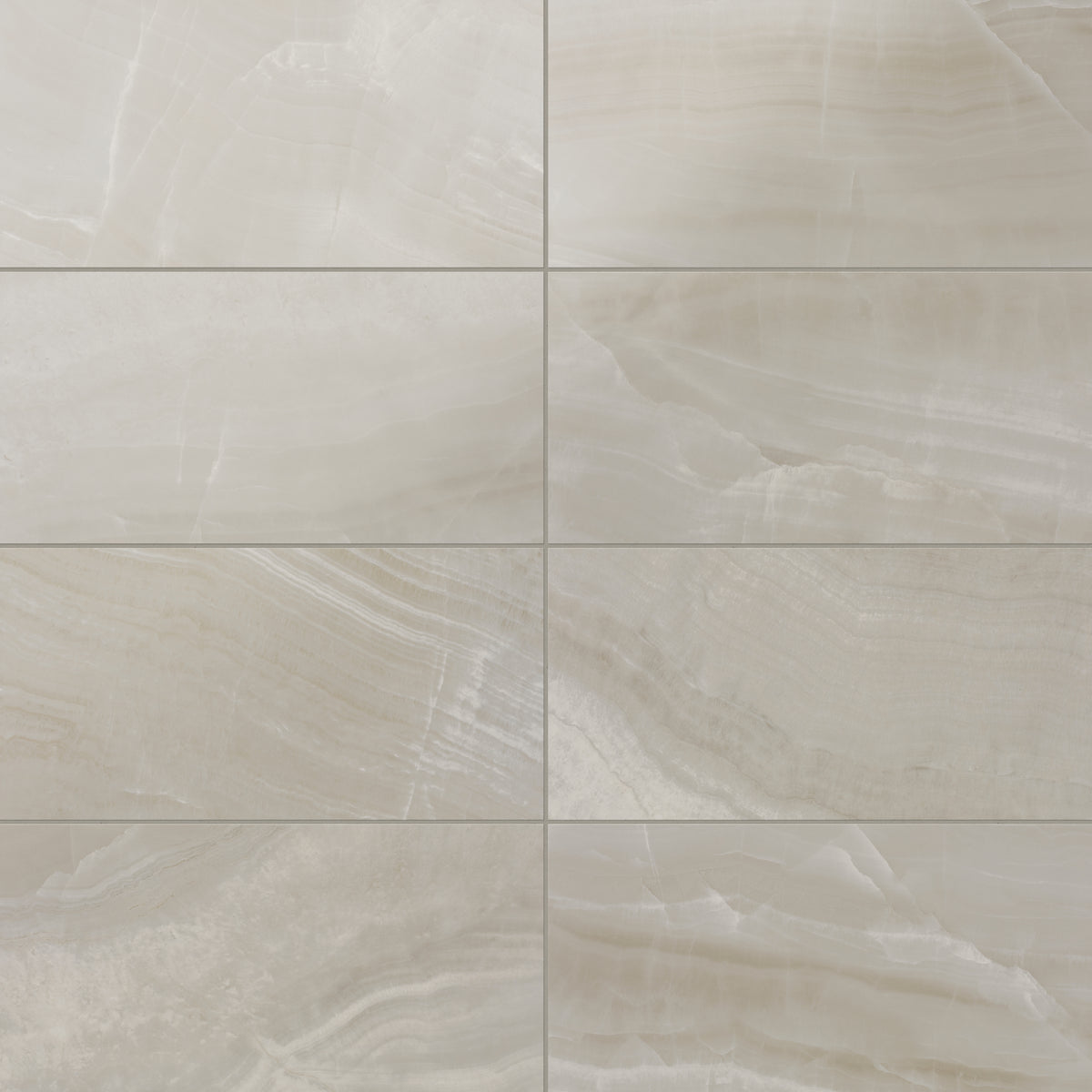 Giselle 12 x 24 Satin Porcelain Tile in Shell