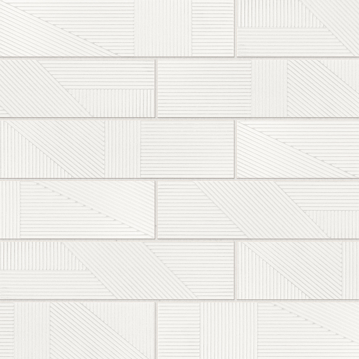 Kinsley 4 x 16 Glossy Ceramic Tile in Branco Deco