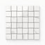 Julianna Carrara 2x2 polished mosaic tiles with soft gray veining, offering a classic marble aesthetic in a versatile format.
